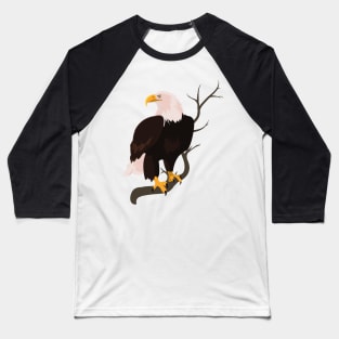 Bald eagle bird Falcon hawk buzzard raptor nature Baseball T-Shirt